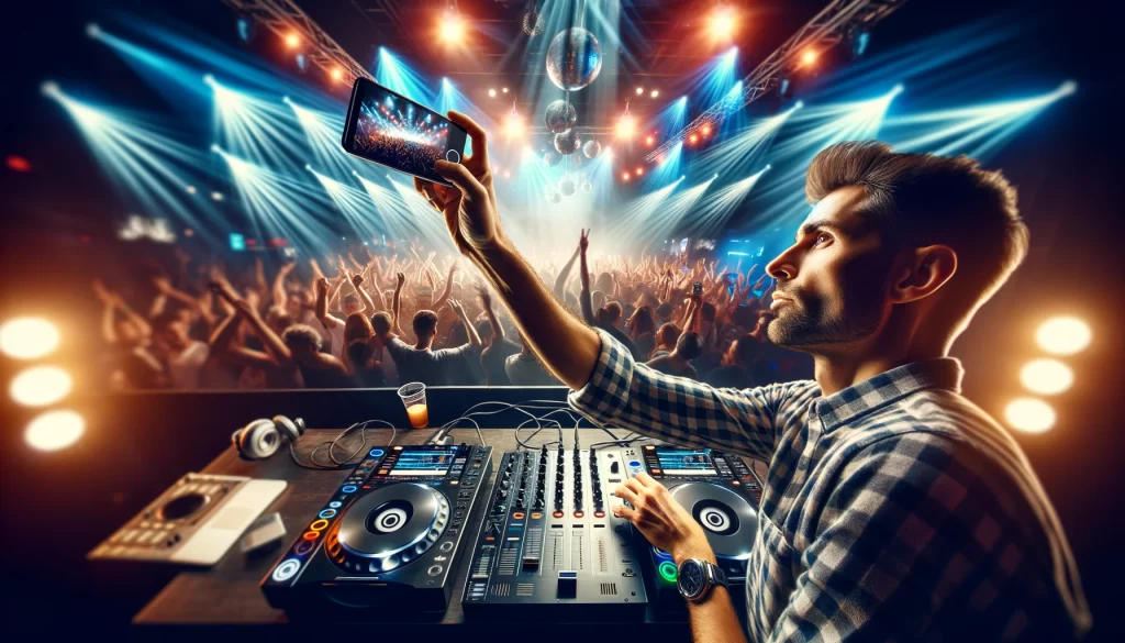 Dj taking a picture