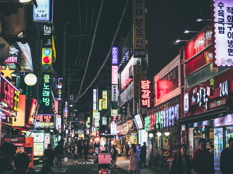 Asia's Electronic Music Scenes: Seoul, Tokyo, Shanghai, Bangkok — night scene photograph