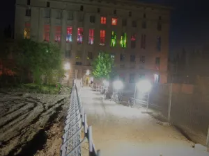 Berghain at night