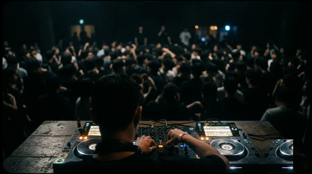 Hands on the mixer
