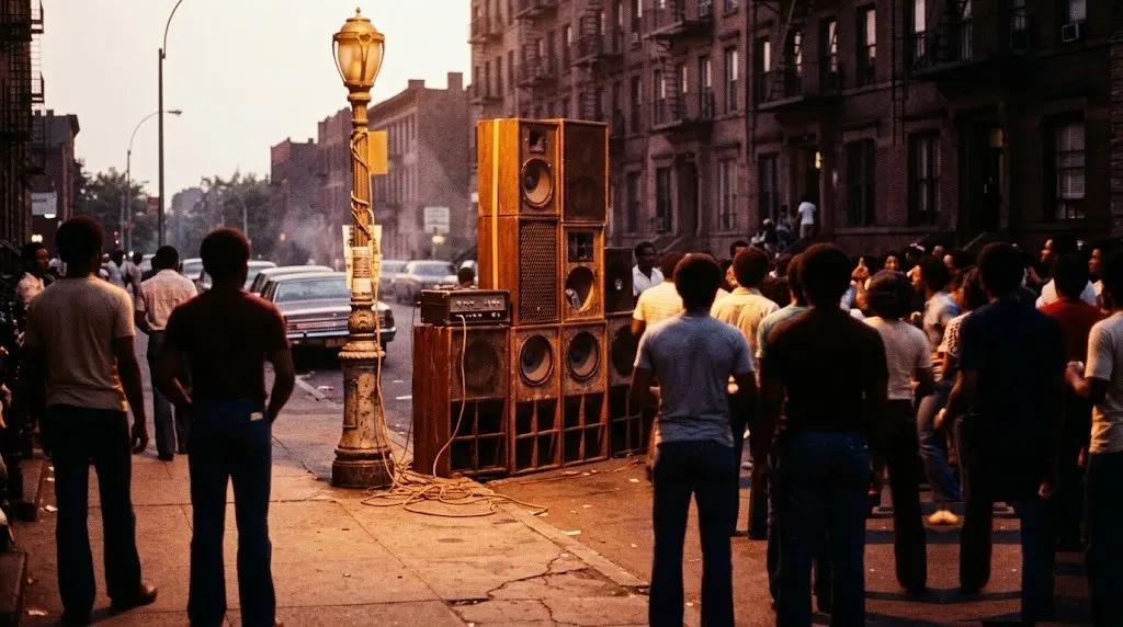 A Bronx block party, 1973