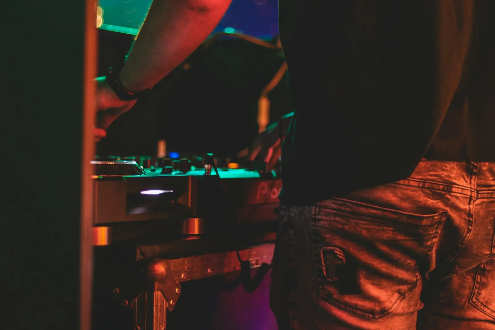 Dark club interior detail