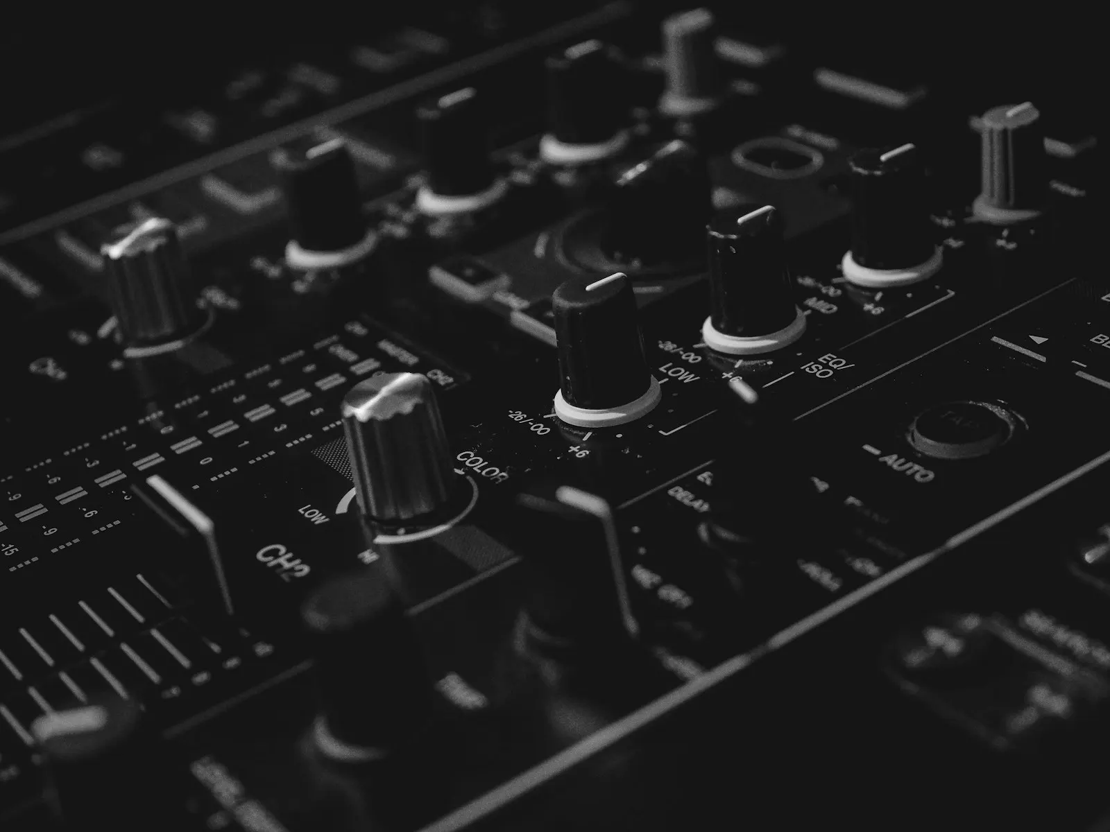 Dark club interior detail