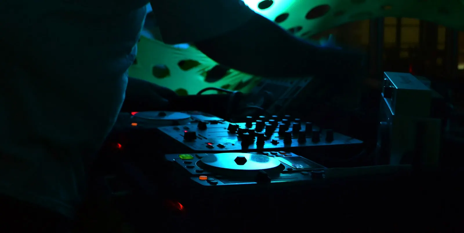 Dark club interior detail