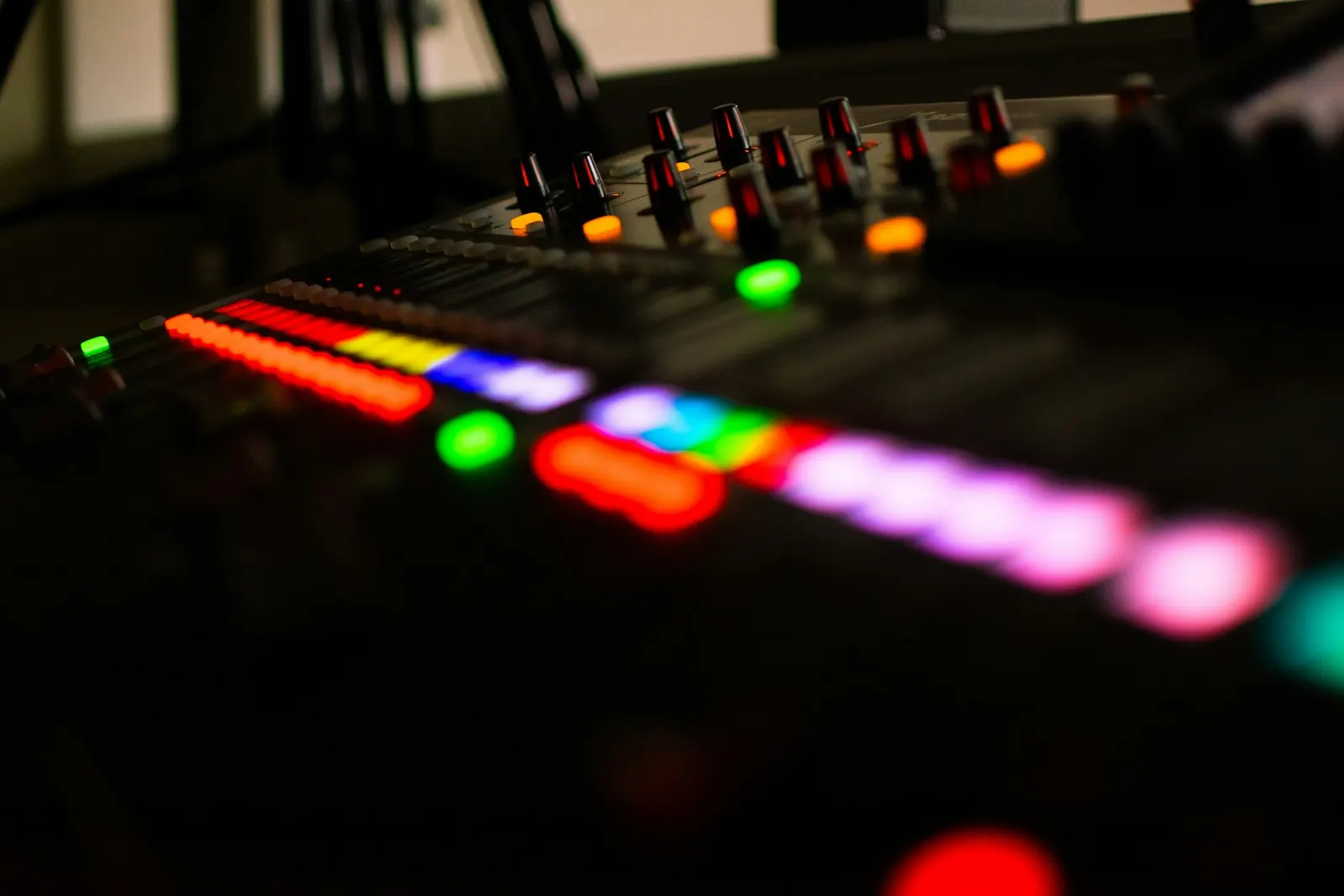 Dark club interior detail