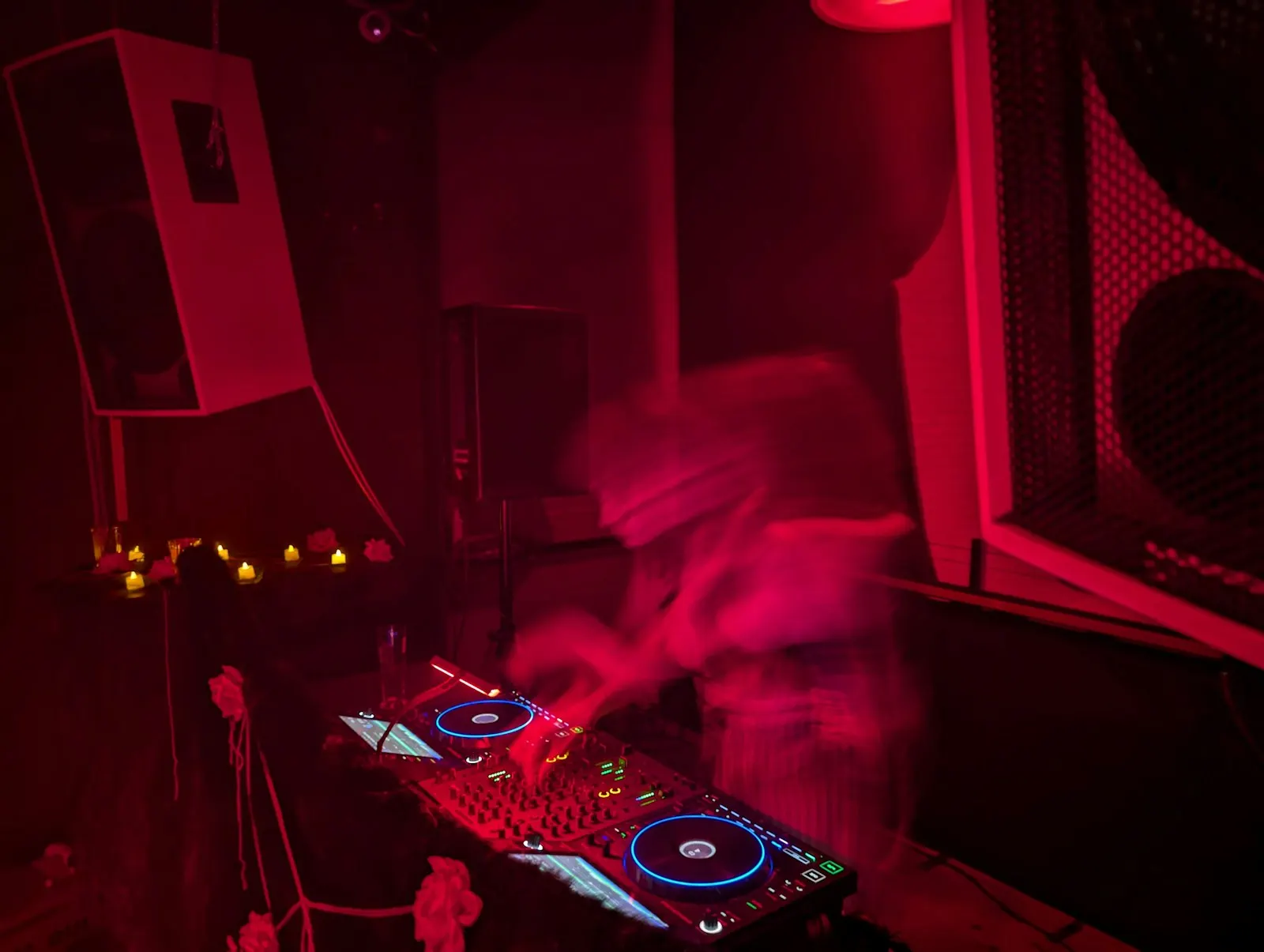 Dark club interior detail