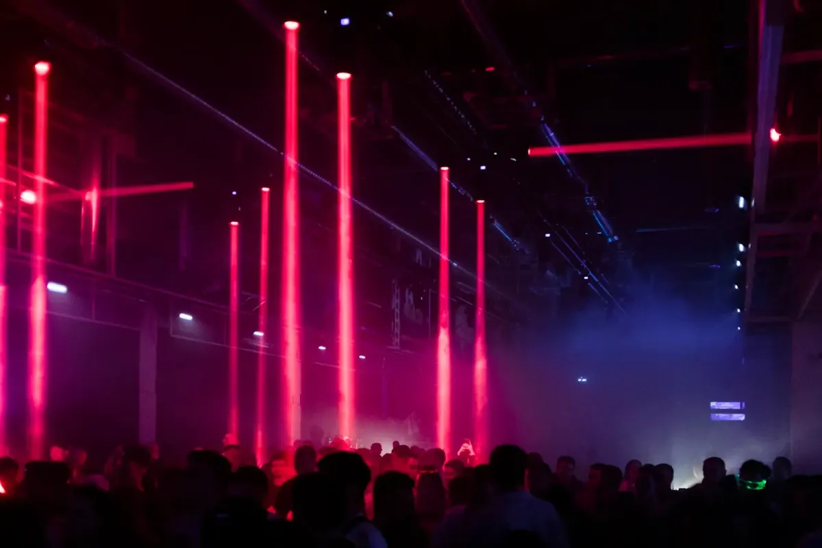 Dark club interior detail
