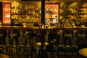 Dark club interior detail