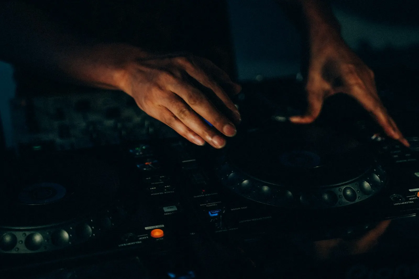 Dark club interior detail