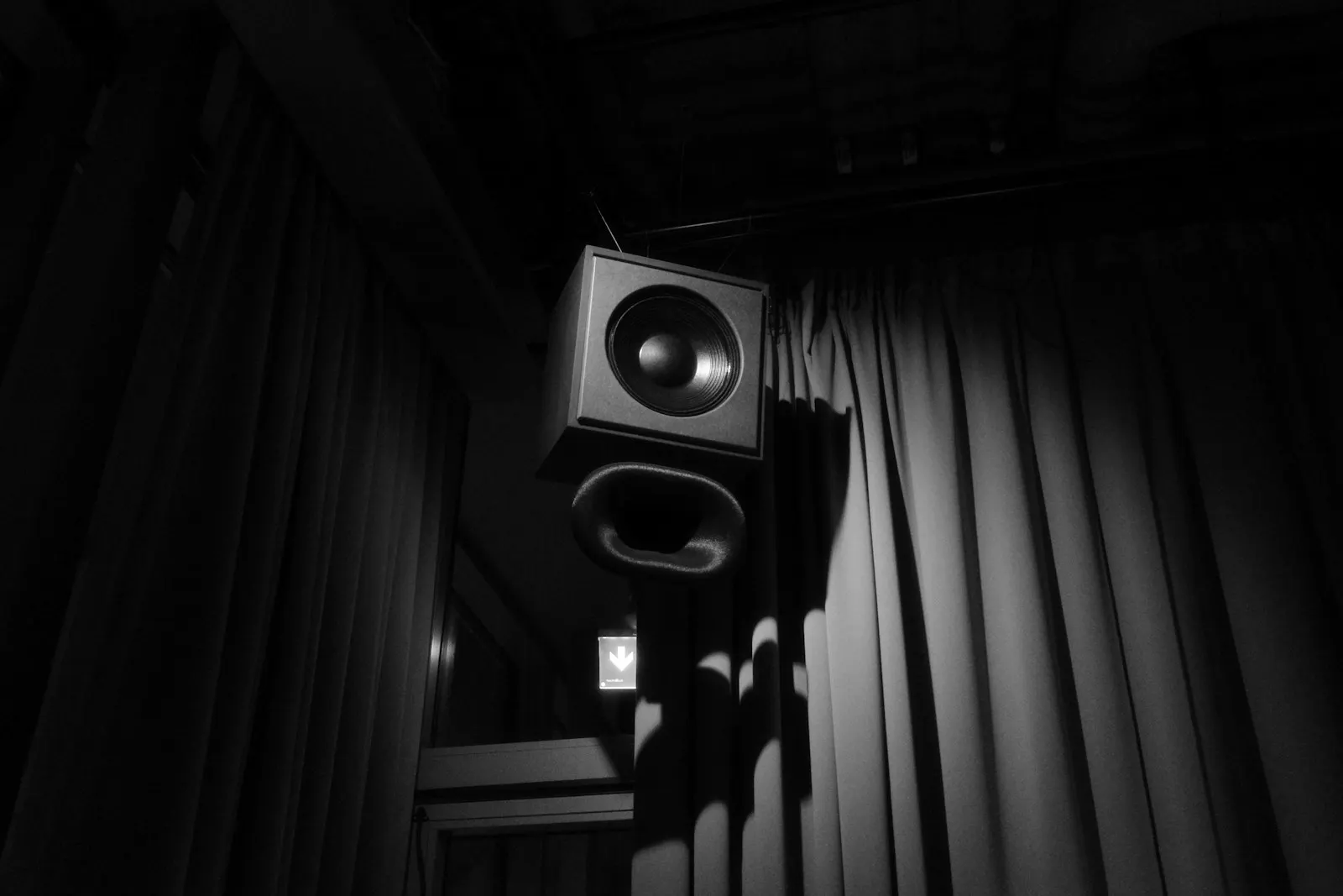 Dark club interior detail