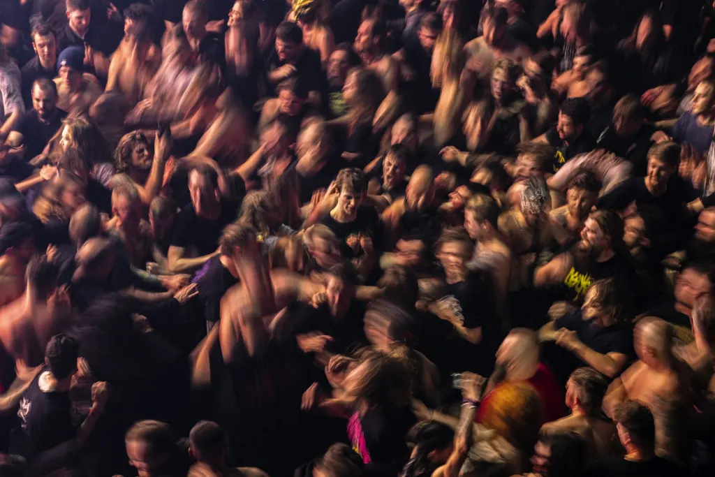 crowd from above club