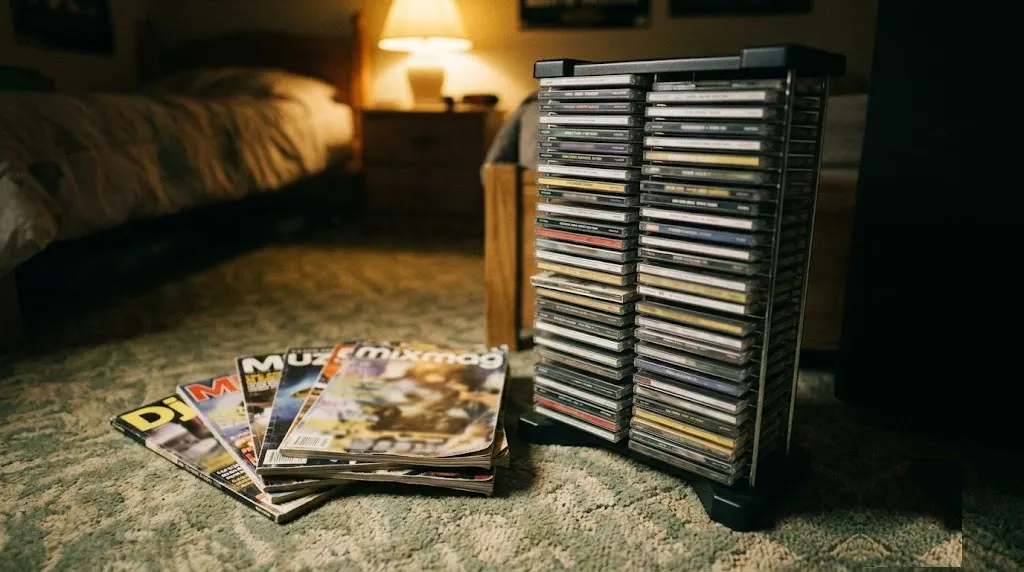 Magazines on the floor, 1999