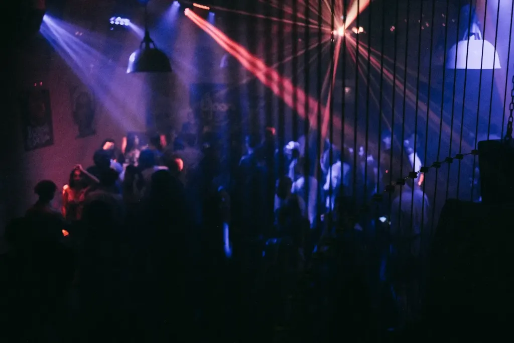 dark dancefloor blue light