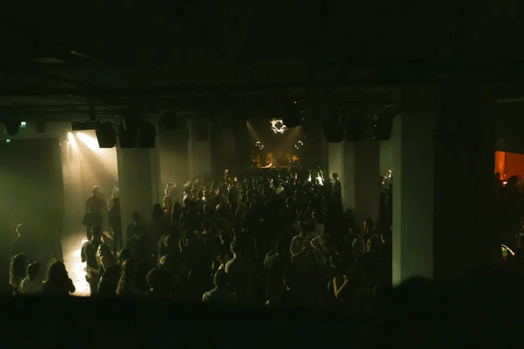 dark venue crowd low light