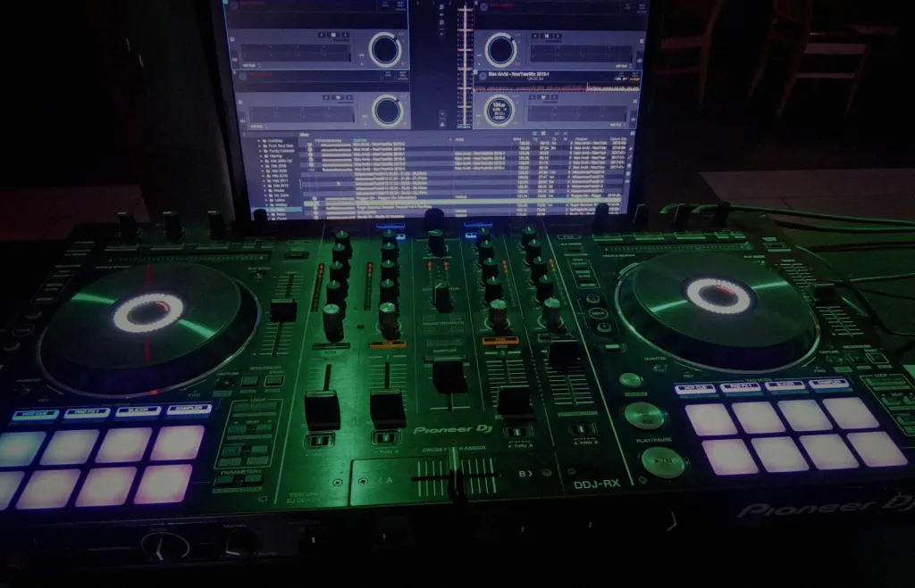 A digital DJ setup