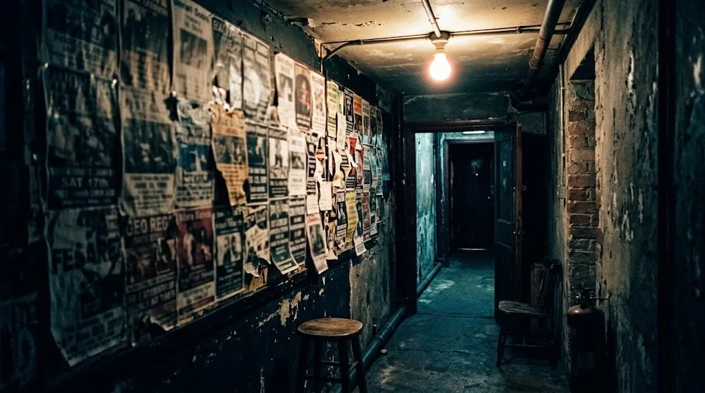 Flyers on a wall