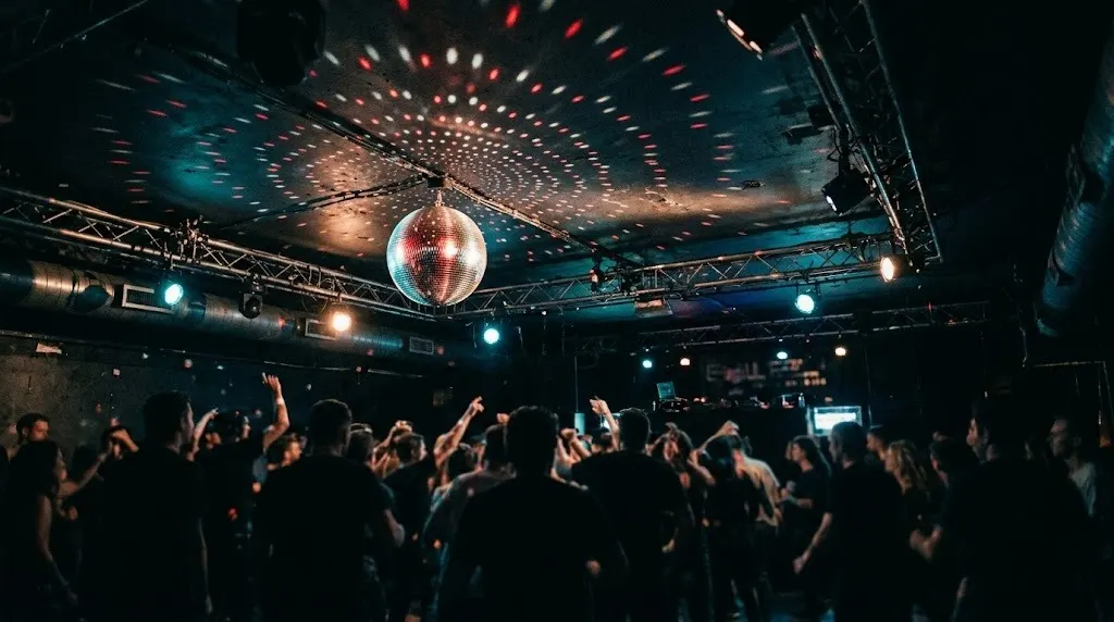 disco ball red light