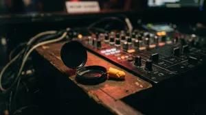 Earplugs on the booth edge