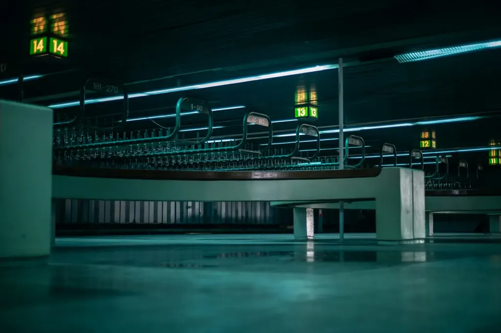 empty industrial space dim