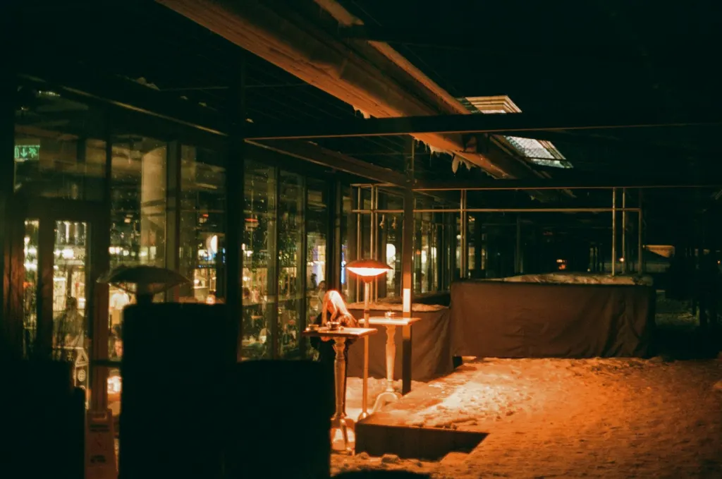 empty venue dim light after close