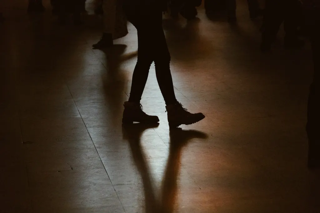 feet on the dancefloor low light