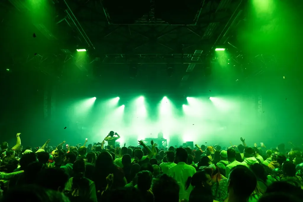 green beams festival stage