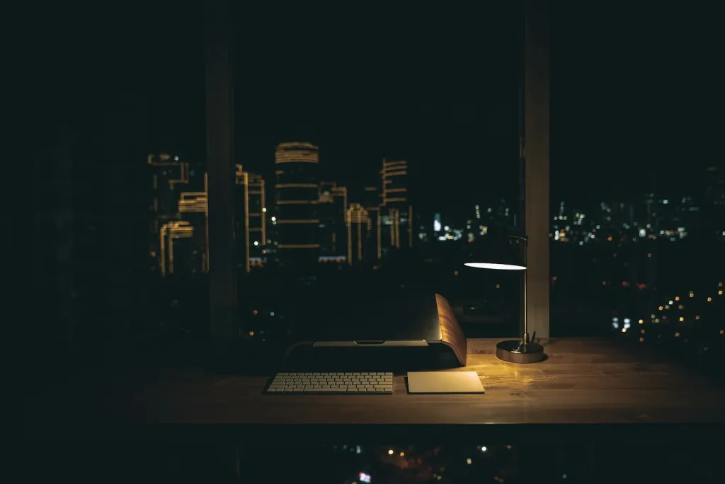 Writing at night