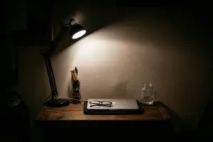 An office at night