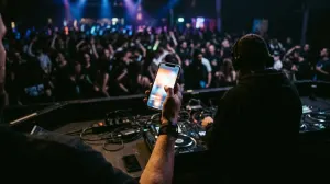 A phone in the booth