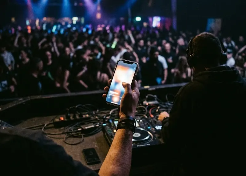 A phone in the booth