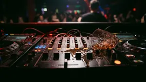 A spill at the booth