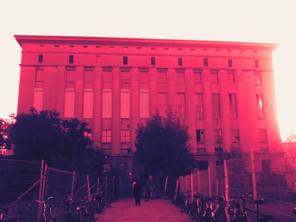 The concrete facade of the Berghain nightclub in Berlin
