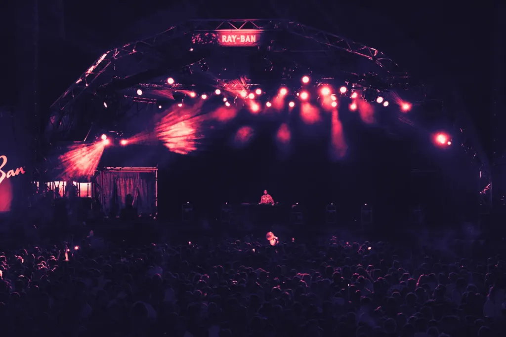 Peggy Gou DJing on an outdoor festival stage at Primavera Sound 2019