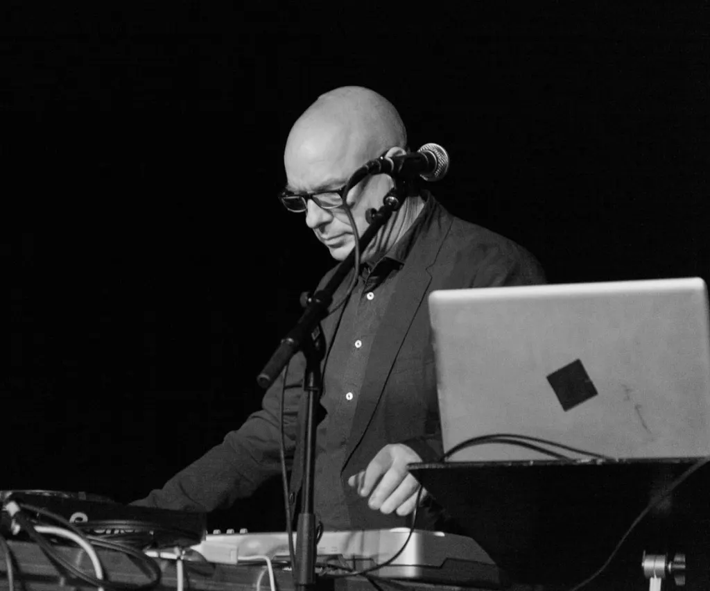 Brian Eno performing a live remix at Punkt festival in 2012