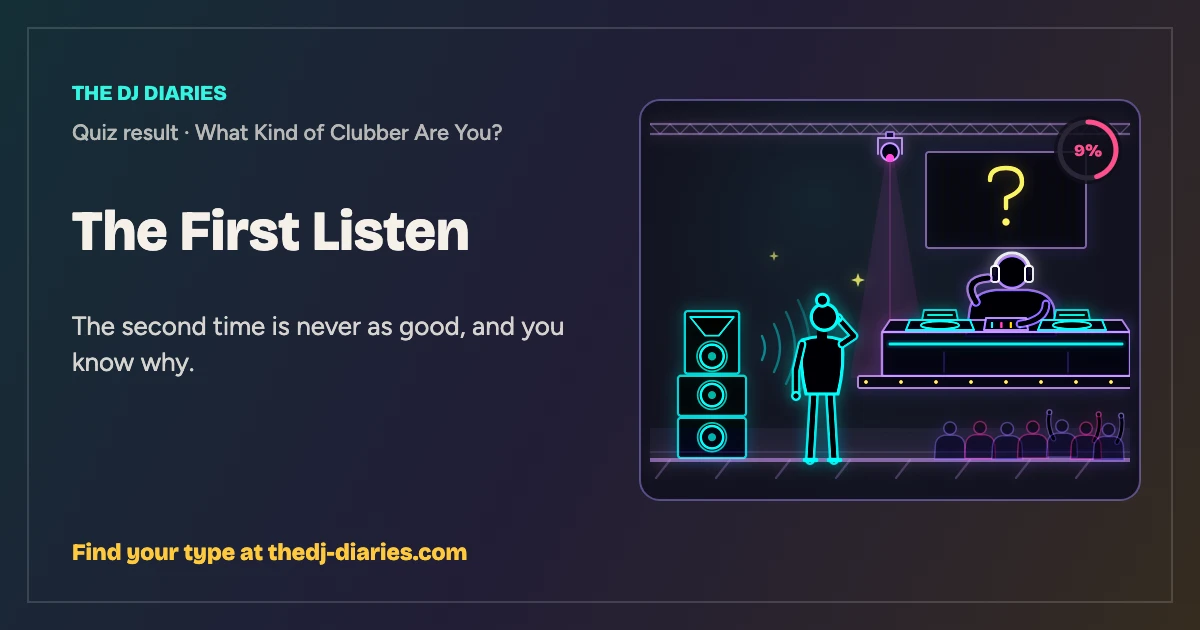 The First Listen result card