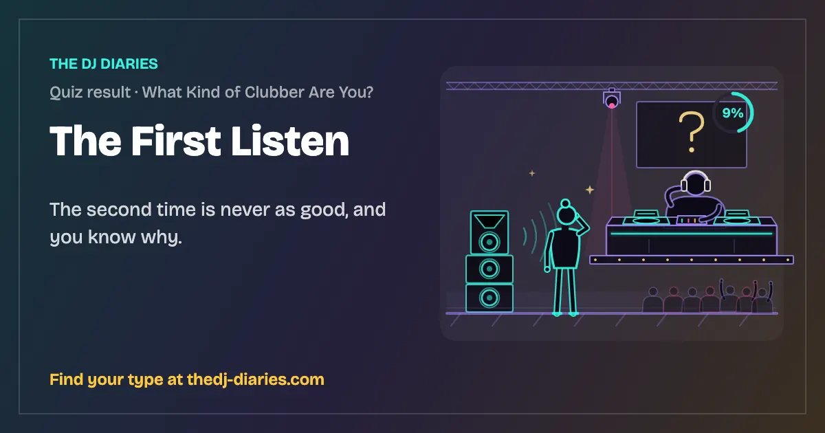 The First Listen result card
