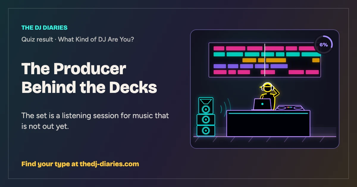 The Producer Behind the Decks result card