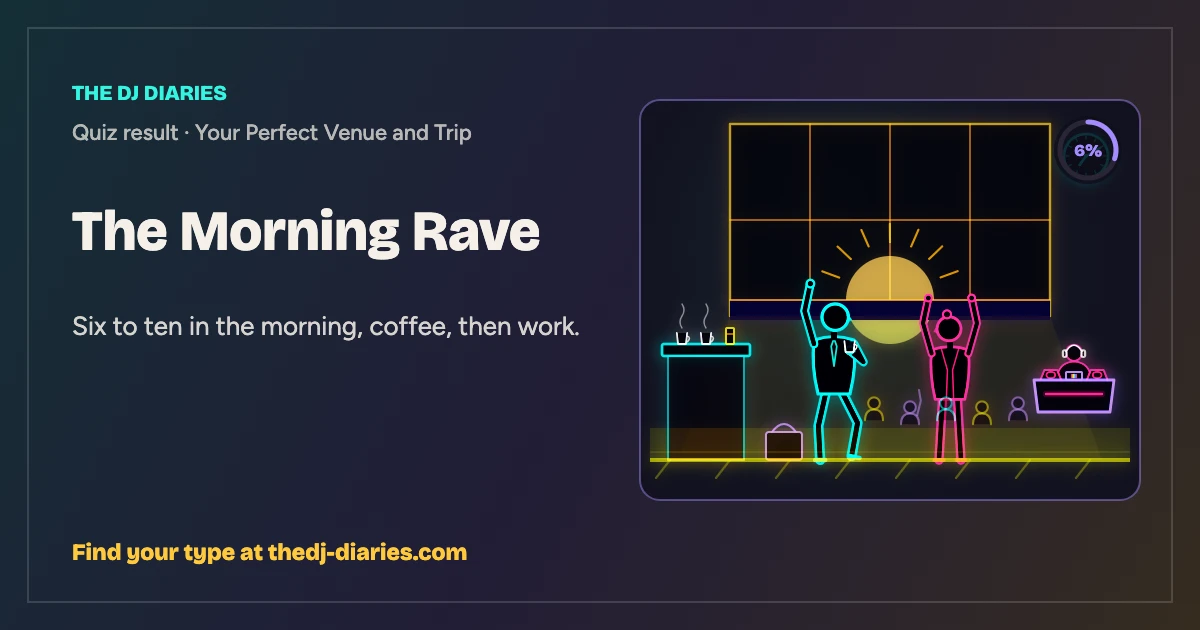 The Morning Rave result card