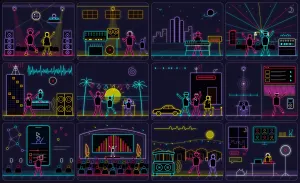 The twelve eras of dance music, illustrated